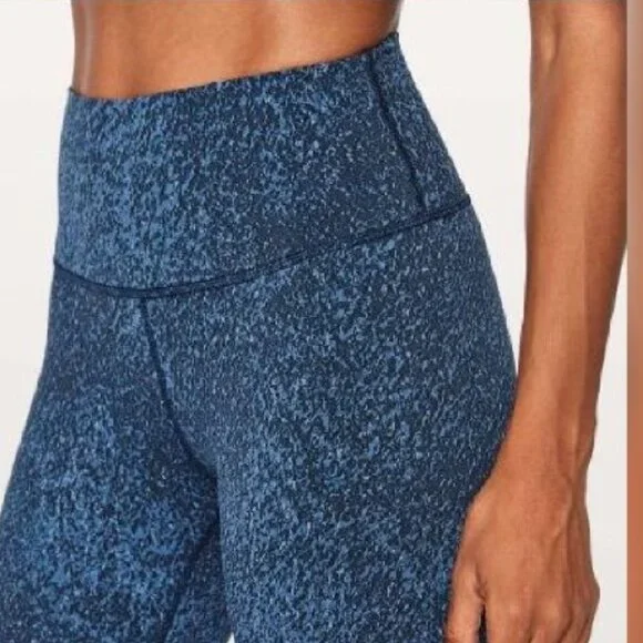 LULULEMON Wunder Under Hi-Rise Luxtreme Leggings Lunar Eclipse Royal Size 10 - Picture 8 of 9